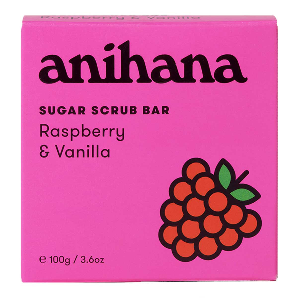 Anihana Sugar Scrub Bar - Raspberry & Vanilla _1