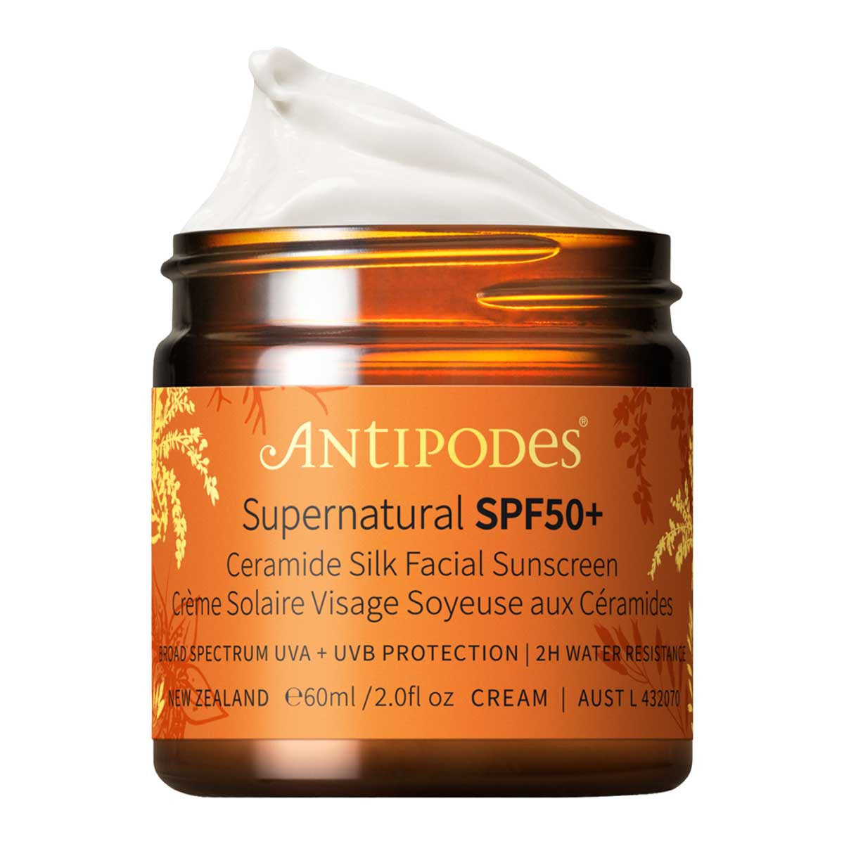 Antipodes Supernatural SPF50+ Ceramide Silk Facial Sunscreen _2