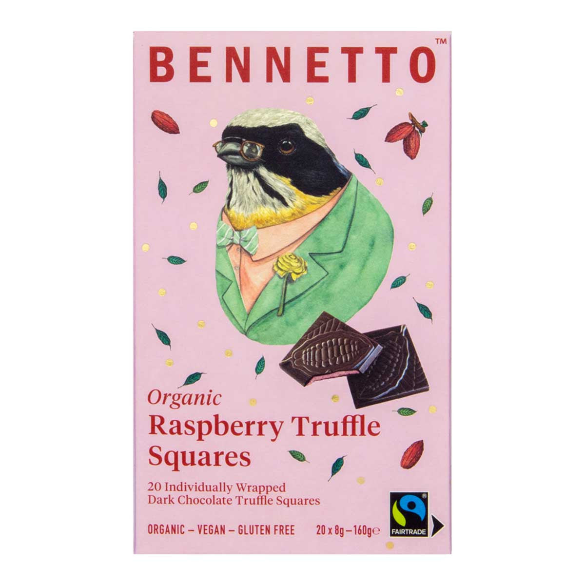 Bennetto Organic Raspberry Truffle Squares _1