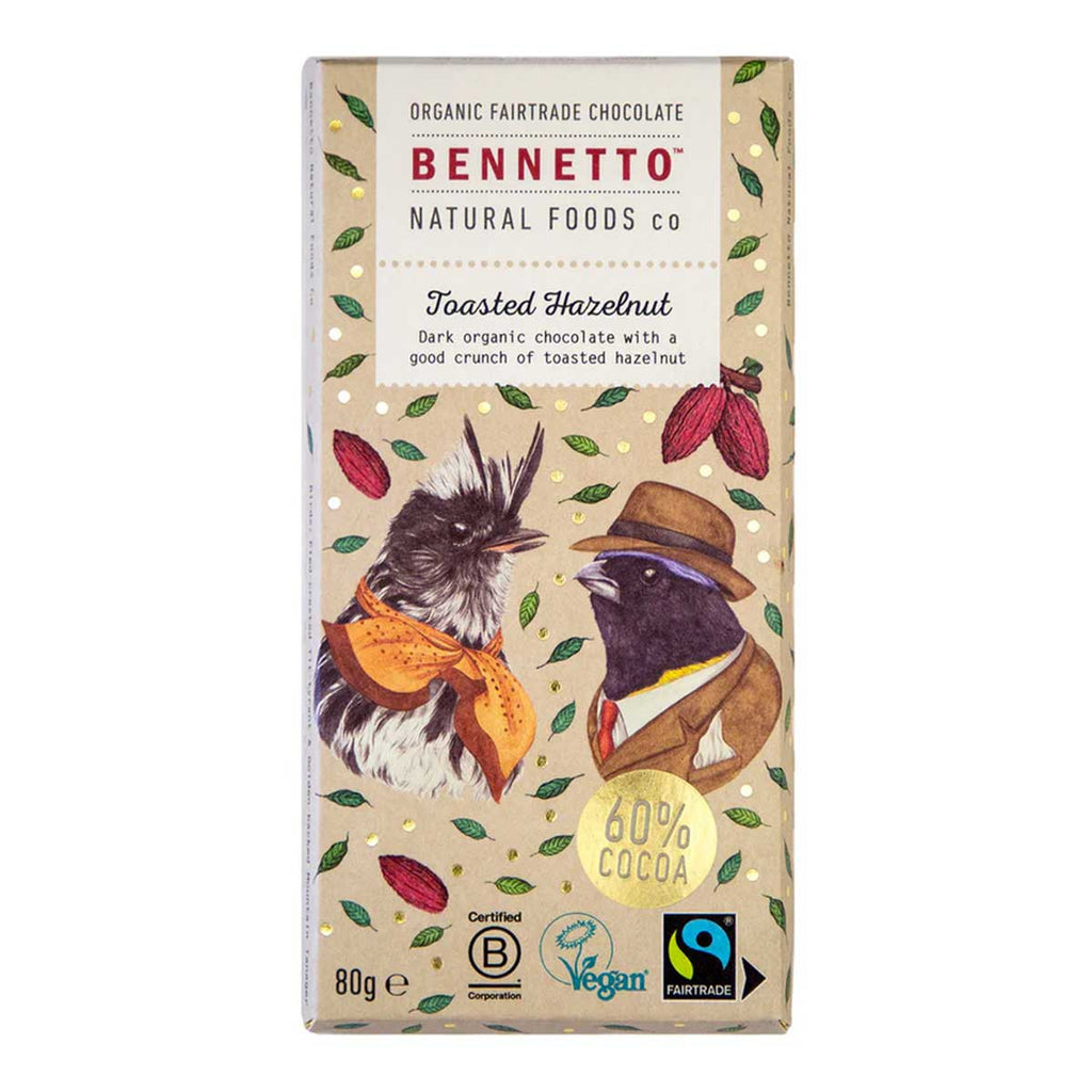 Bennetto Toasted Hazelnut Organic Dark Chocolate _1