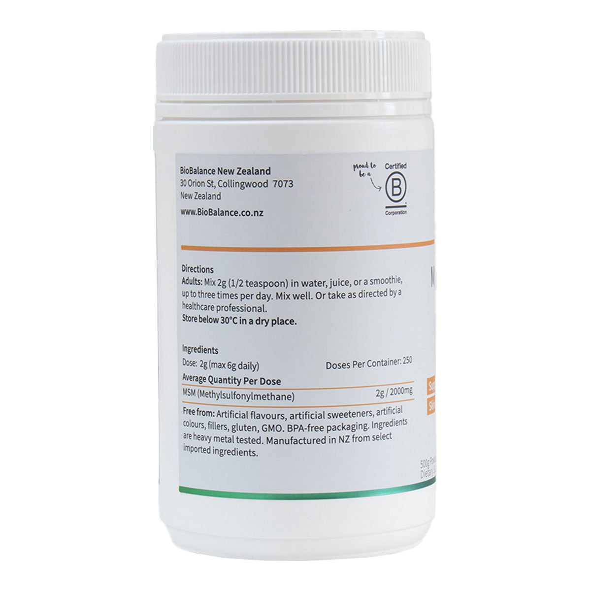 BioBalance MSM Powder - For Healthy Joints, Muscles & Skin _2