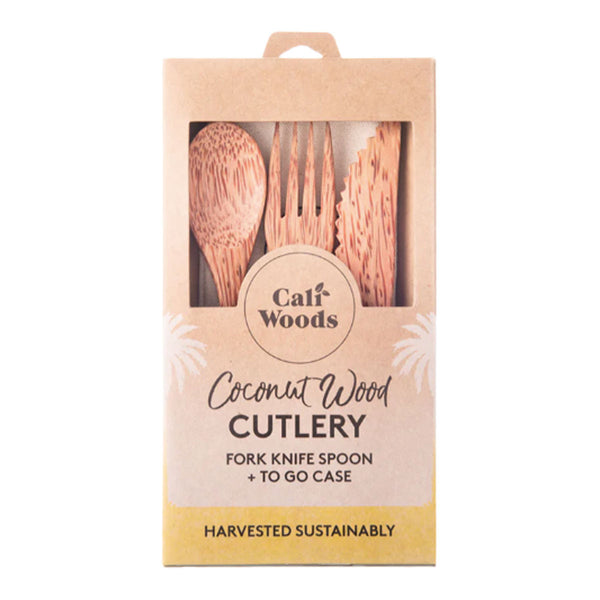 Coconut Wood Cutlery Pack