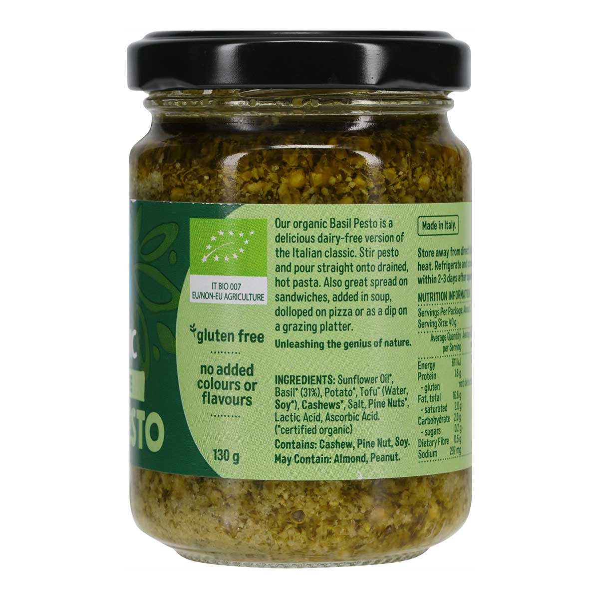 Chantal Organics Organic Dairy Free Basil Pesto _2