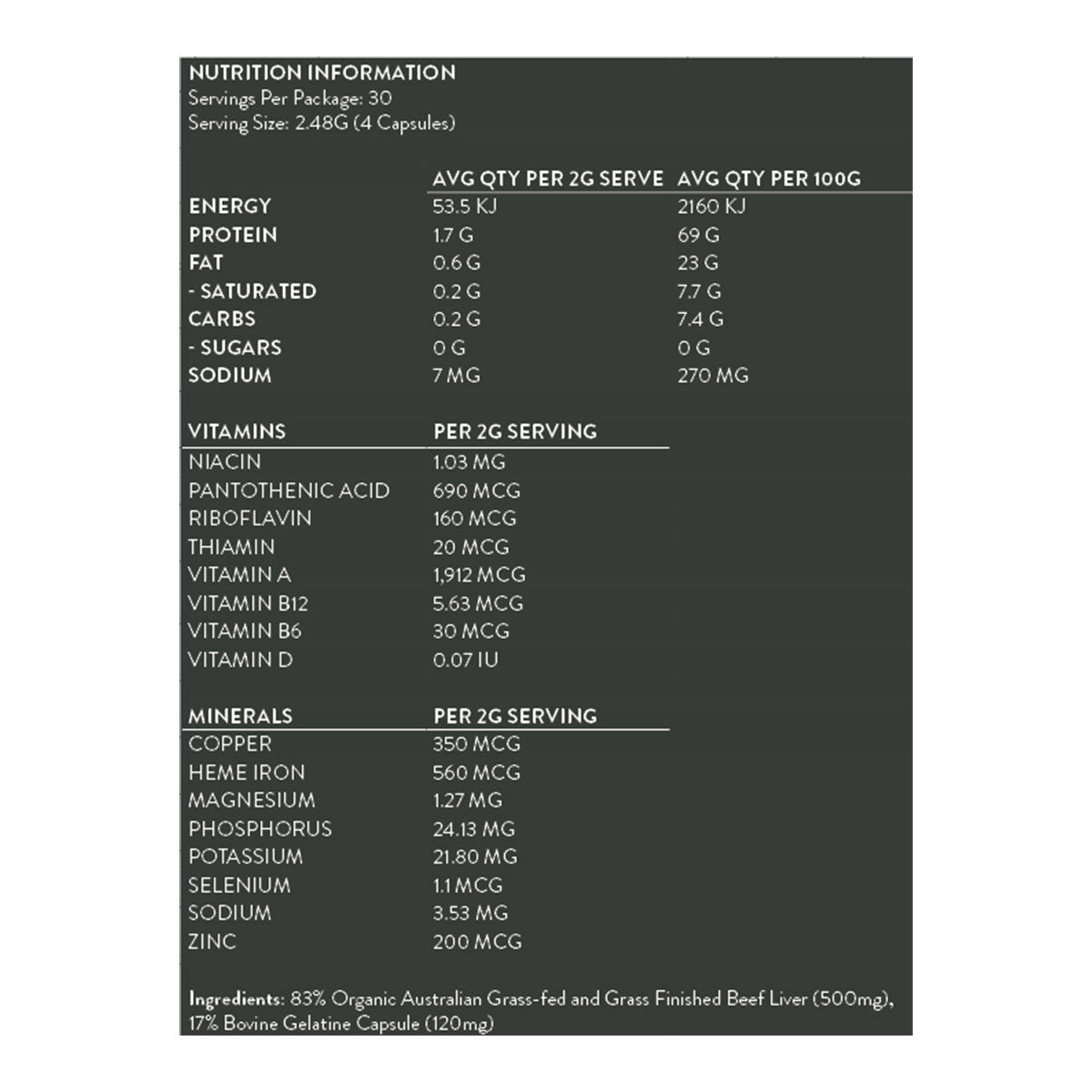Chief Organic Beef Liver _2