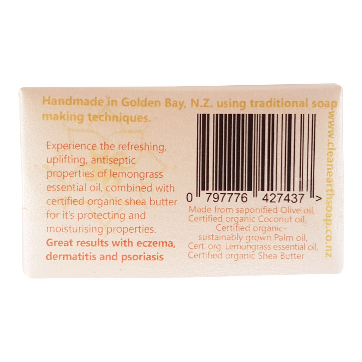 Clean Earth Soap Lemongrass and Shea Butter Soap_2