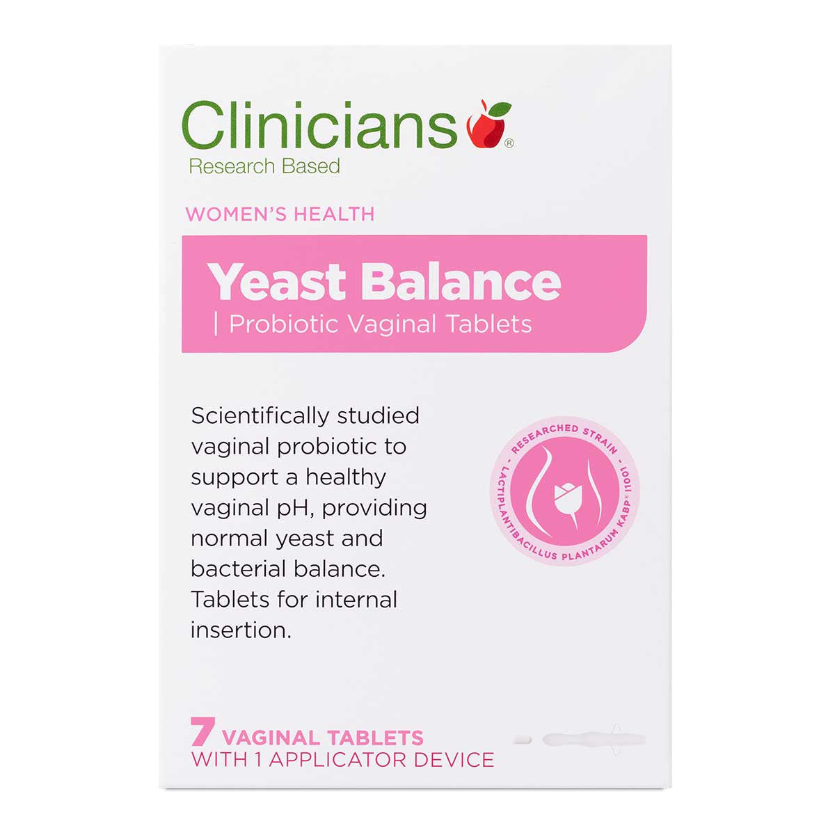 Clinicians Yeast Balance Probiotic Vaginal Tablets _1