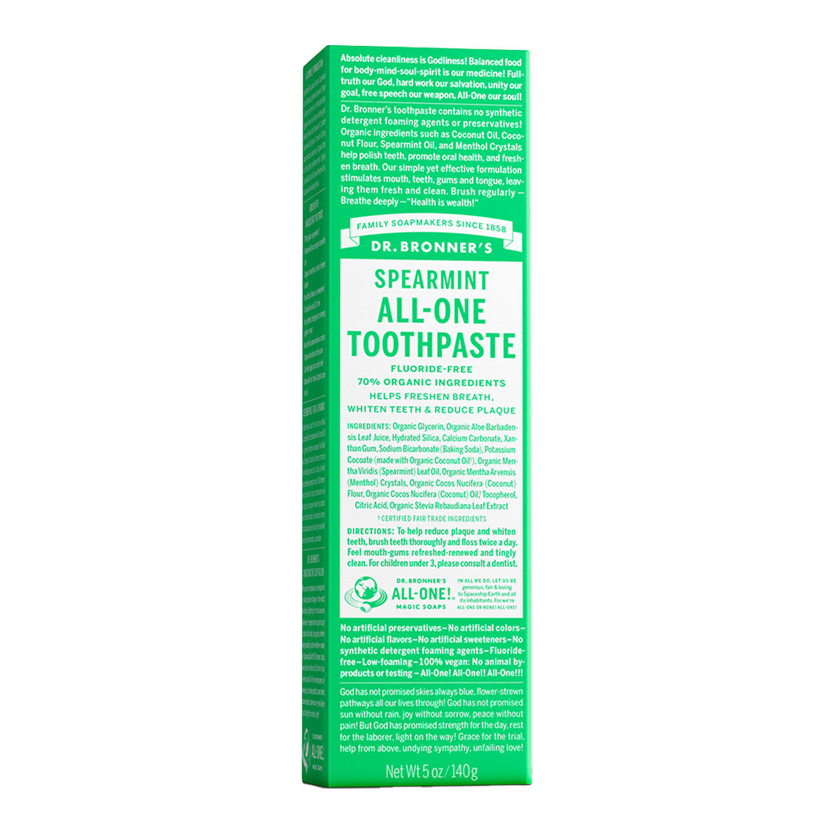 Dr Bronner's Spearmint All-One Toothpaste Fluoride-Free _2