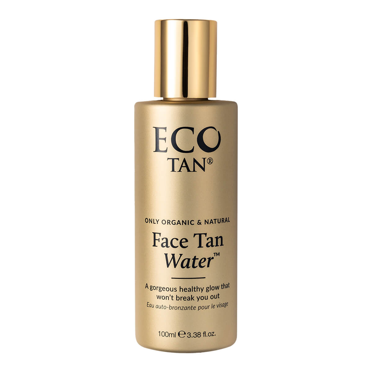 ECO TAN Face Tan Water bottle on a white background.