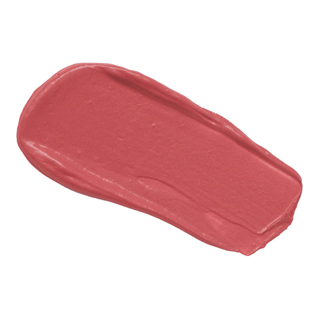 Red-brown lipstick swatch on a white background.