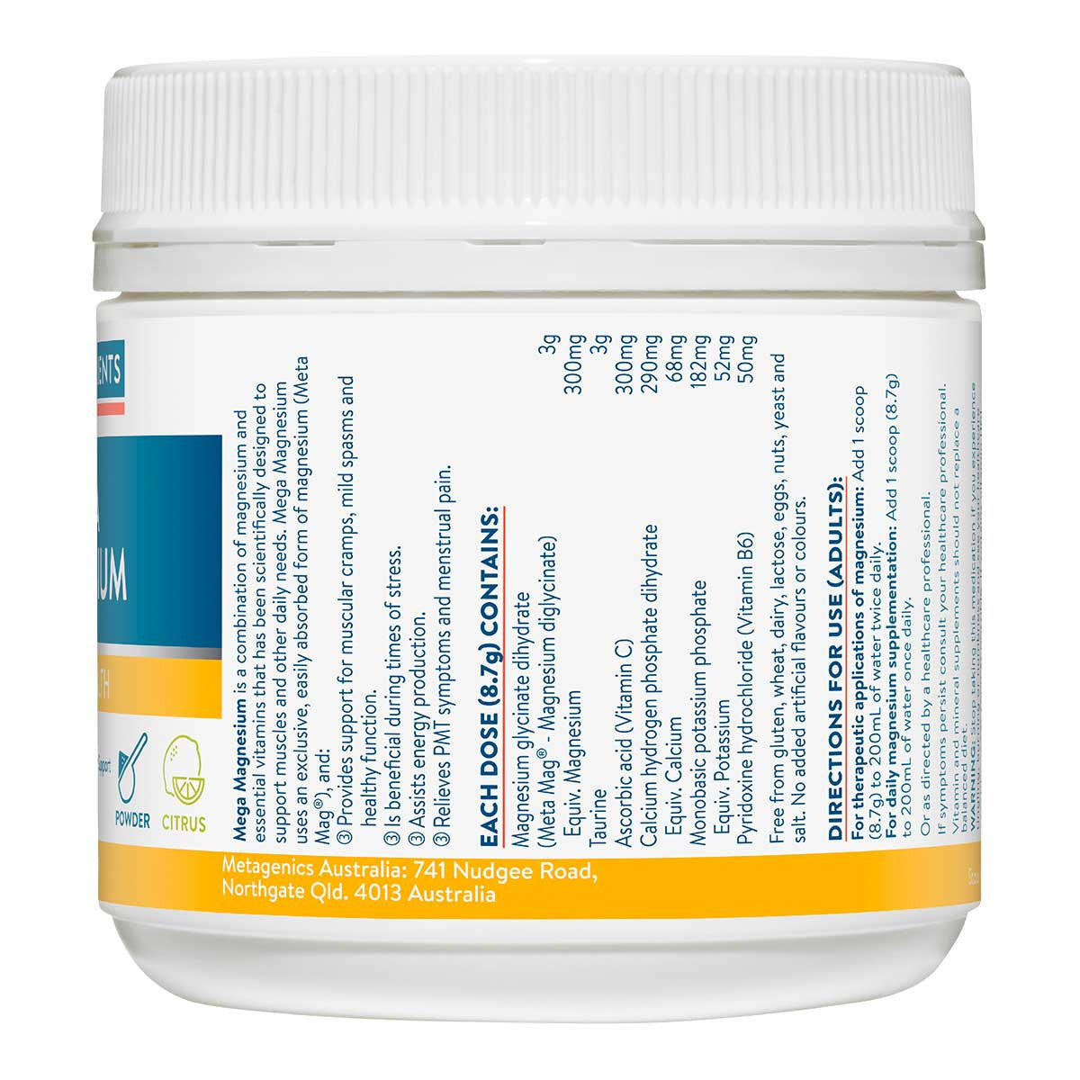 Ethical Nutrients Mega Magnesium Powder Citrus _2
