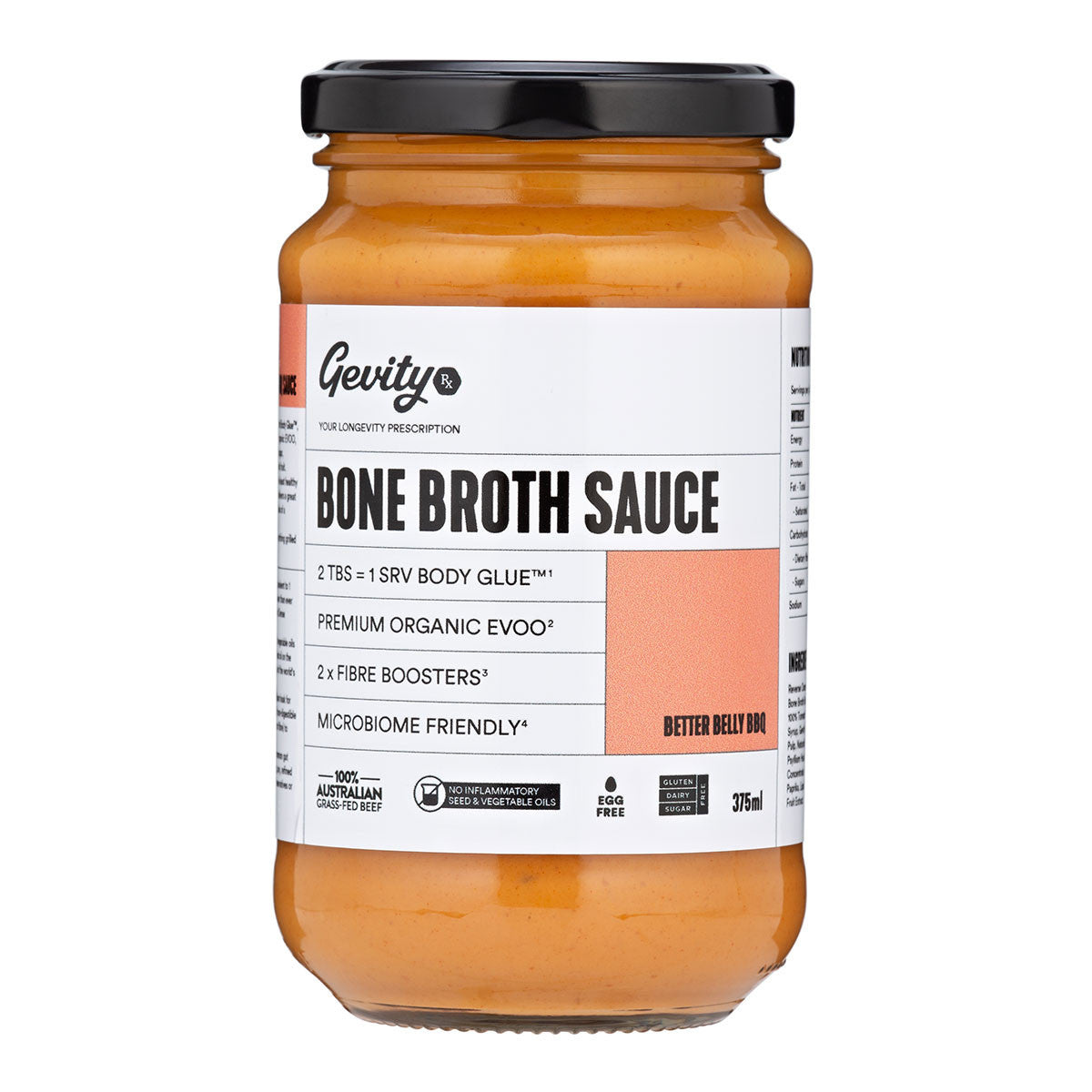 Gevity Bone Broth Sauce - Better Belly BBQ _1