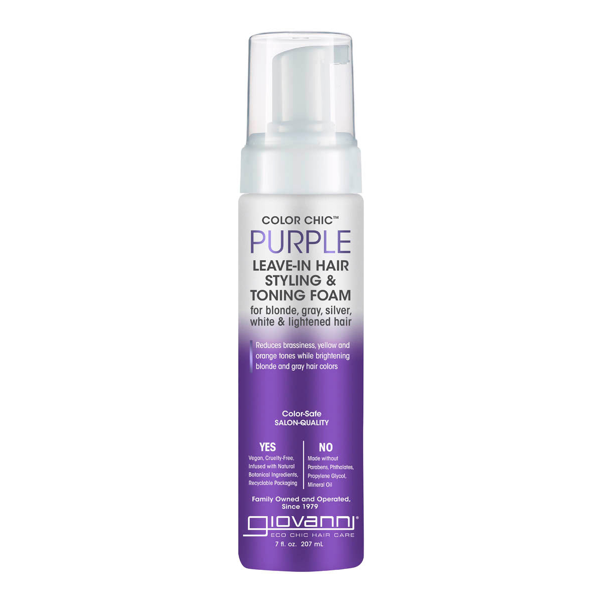 Giovanni Purple Leave-in Styling & Toning Foam _1