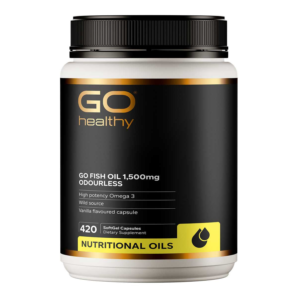 GO Healthy Go Fish Oil 1,500mg Odourless _1