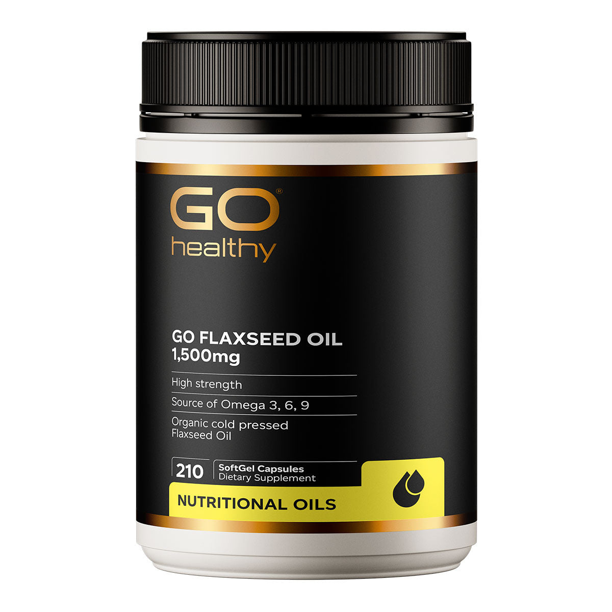 GO Healthy Go Flaxseed Oil 1,500mg - High Potency _1