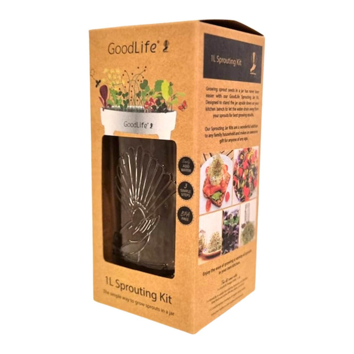 Goodlife Sprouting Jar Kit Gift Box Set _3