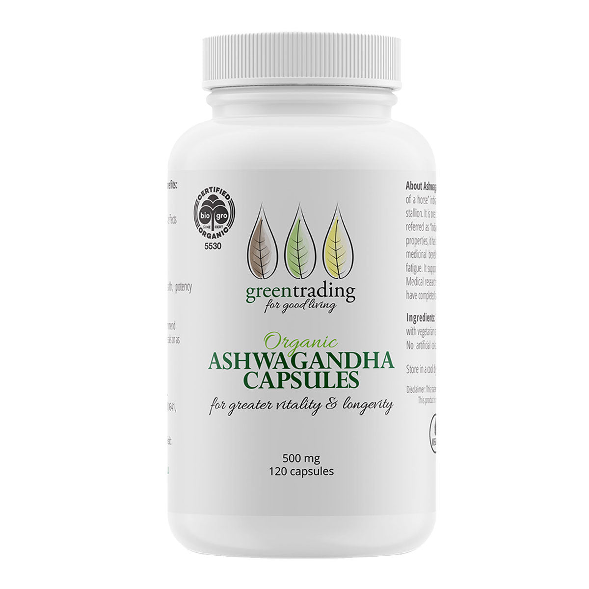 Green Trading Organic Ashwagandha Capsules _1