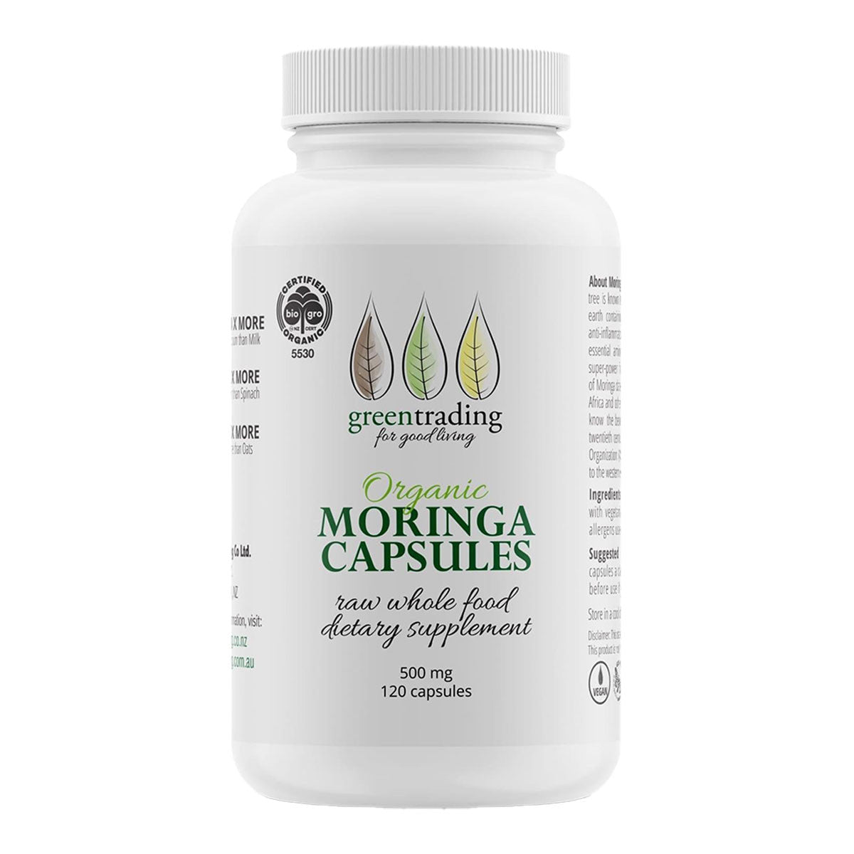Green Trading Organic Moringa 500mg _1