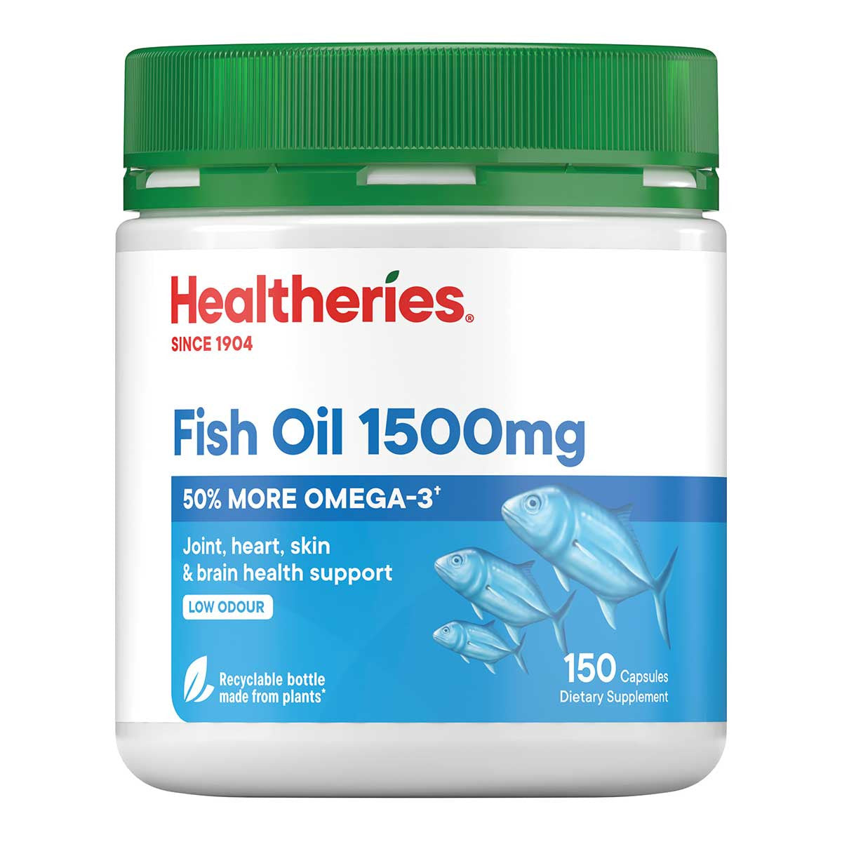 Healtheries Fish Oil 1500mg - Low Odour _1