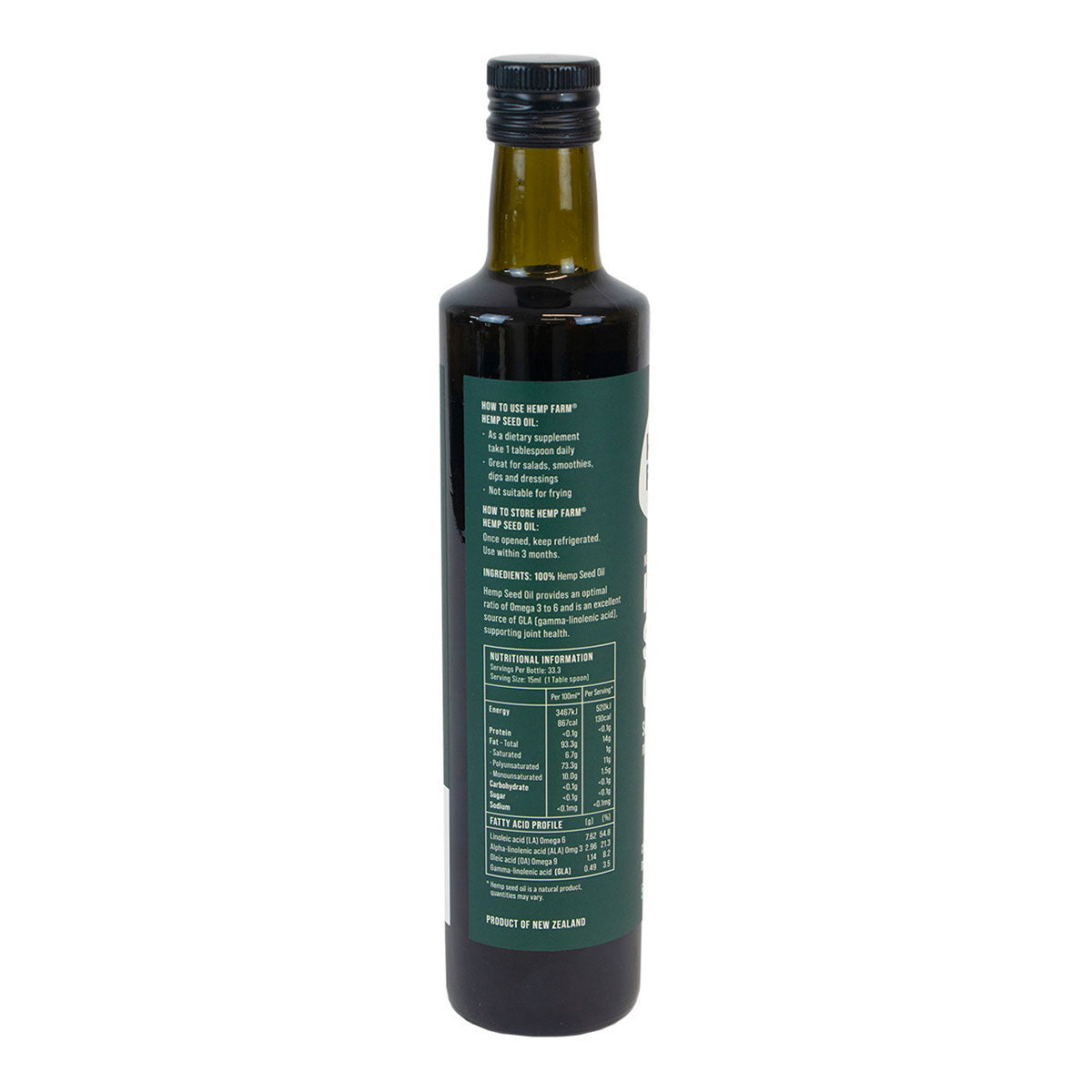 Hemp Farm NZ Grown Hemp Seed Oil _2