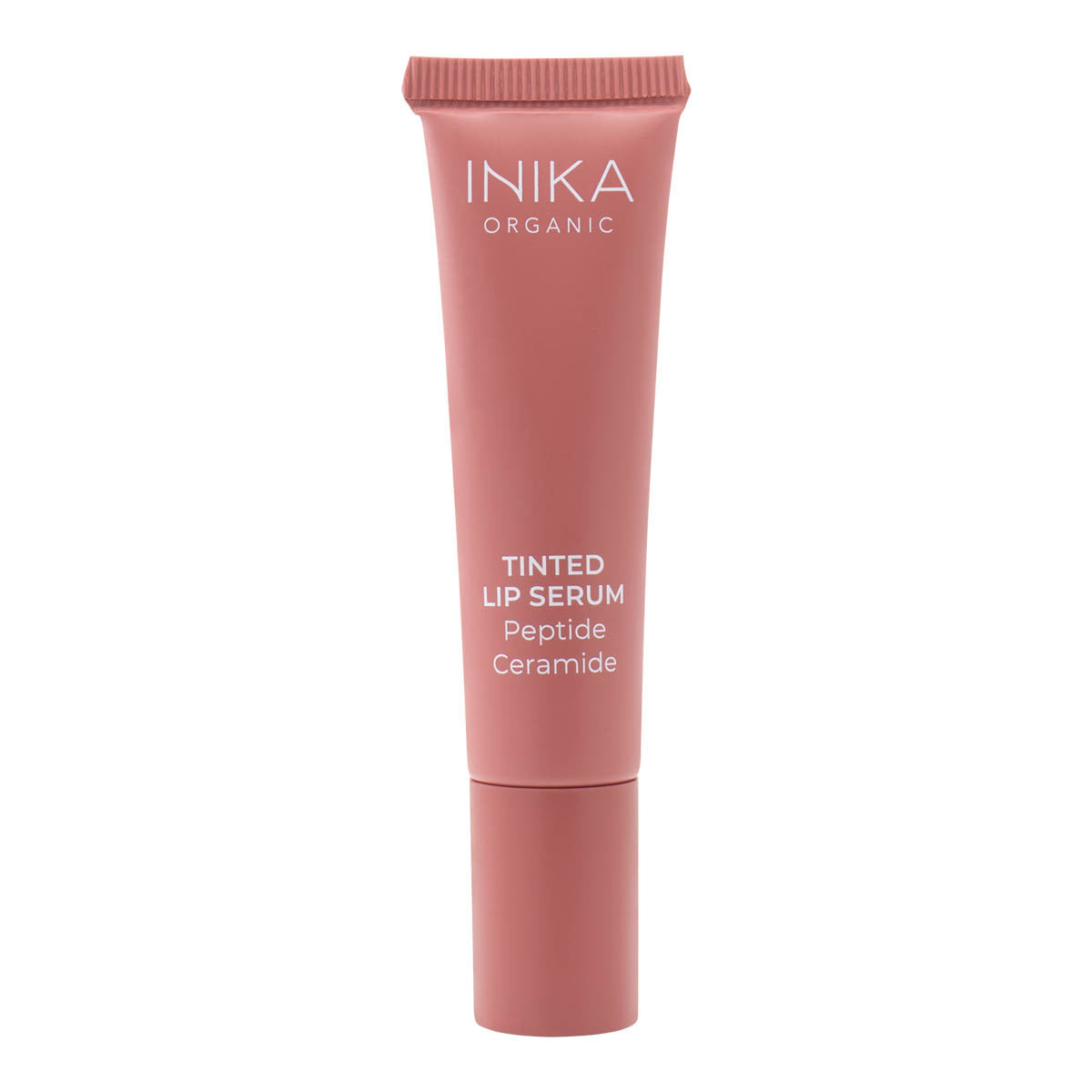 INIKA Organic tinted lip serum on a white background.