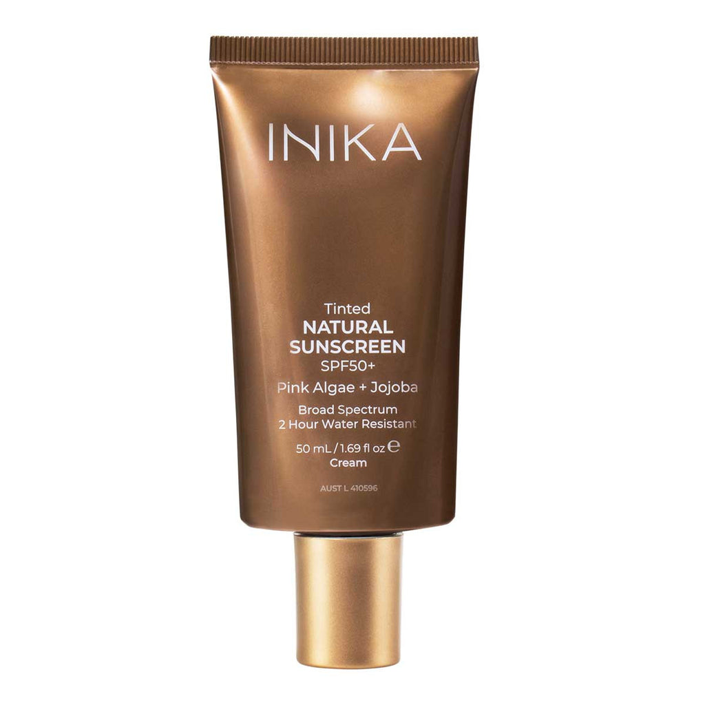 INIKA Organic Tinted Natural Sunscreen SPF50+ Pink Algae + Jojoba _1