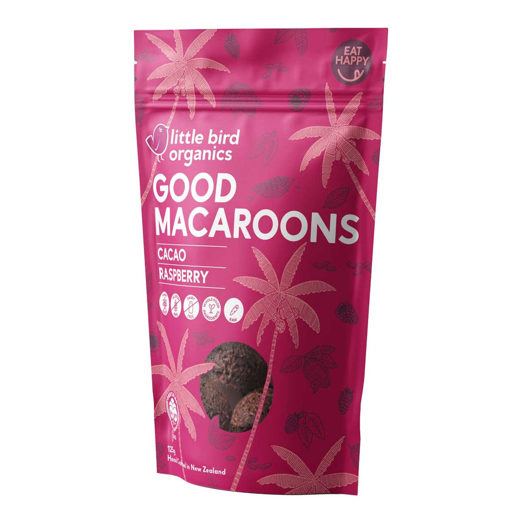 Little Bird Organics Good Macaroons - Cacao and Raspberry_1