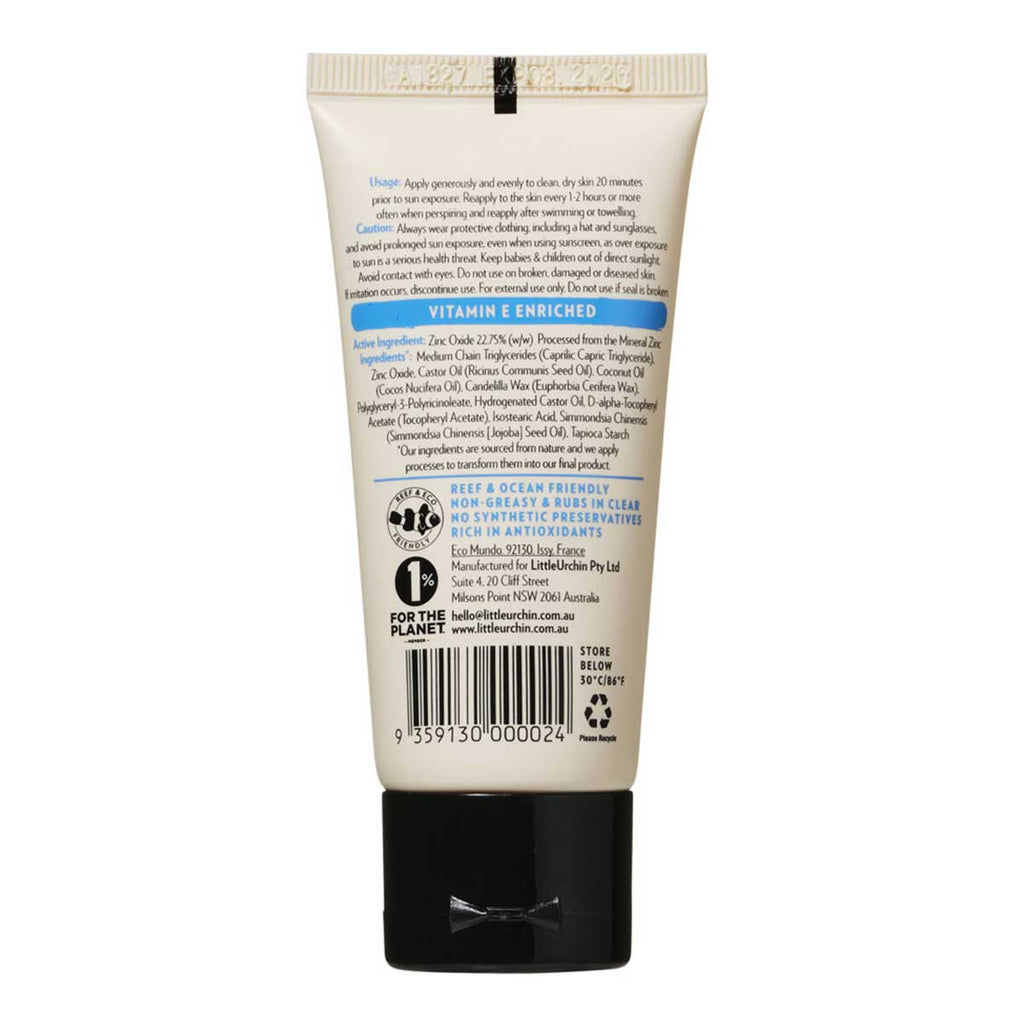 Little Urchin Natural Face Sunscreen SPF 50 Clear Zinc _3