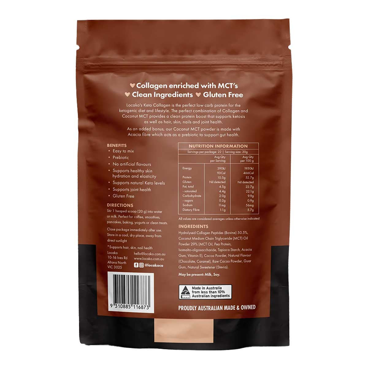 Locako Collagen Double Choc Fudge - Keto _2