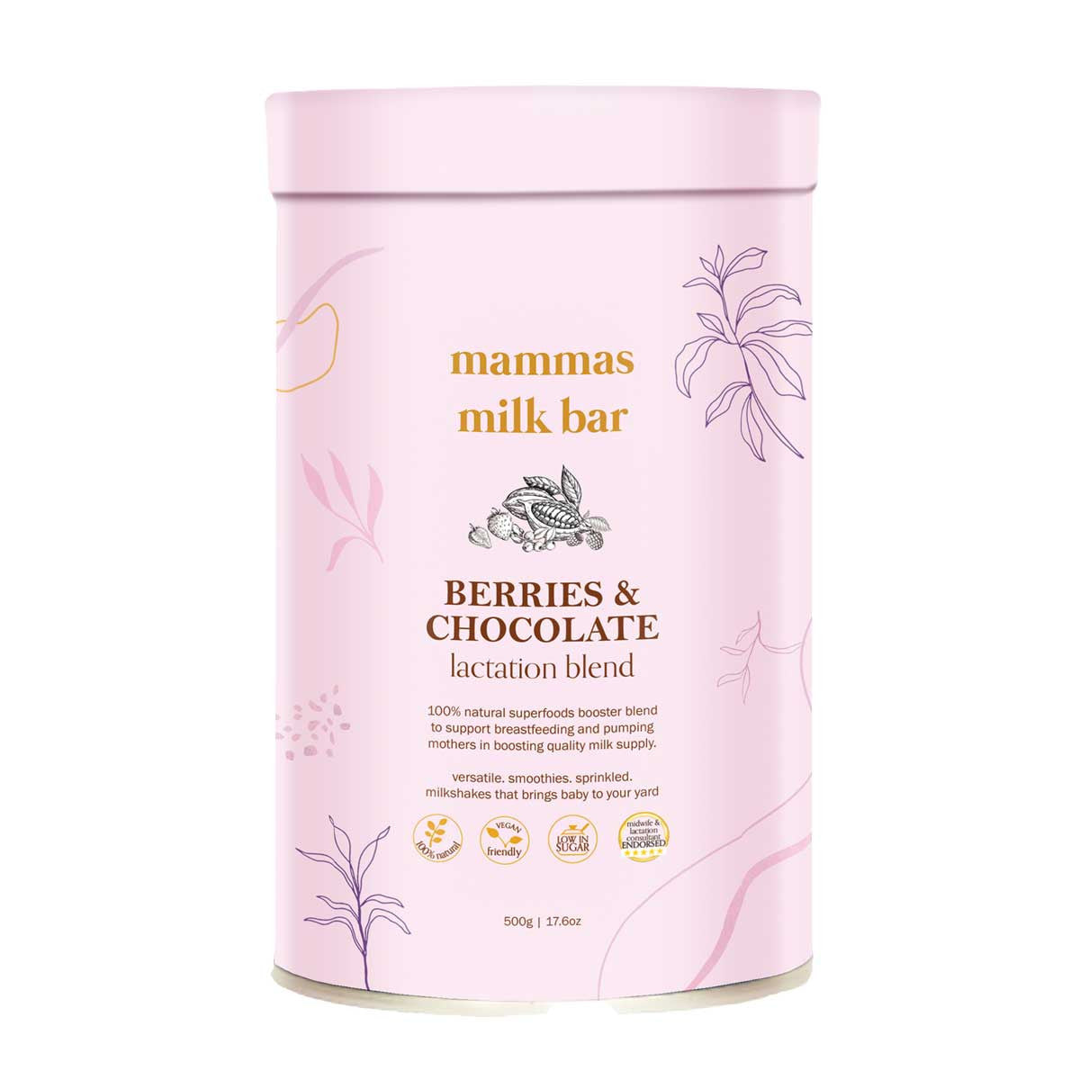 Mammas Milk Bar Berries & Chocolate Lactation Blend _1