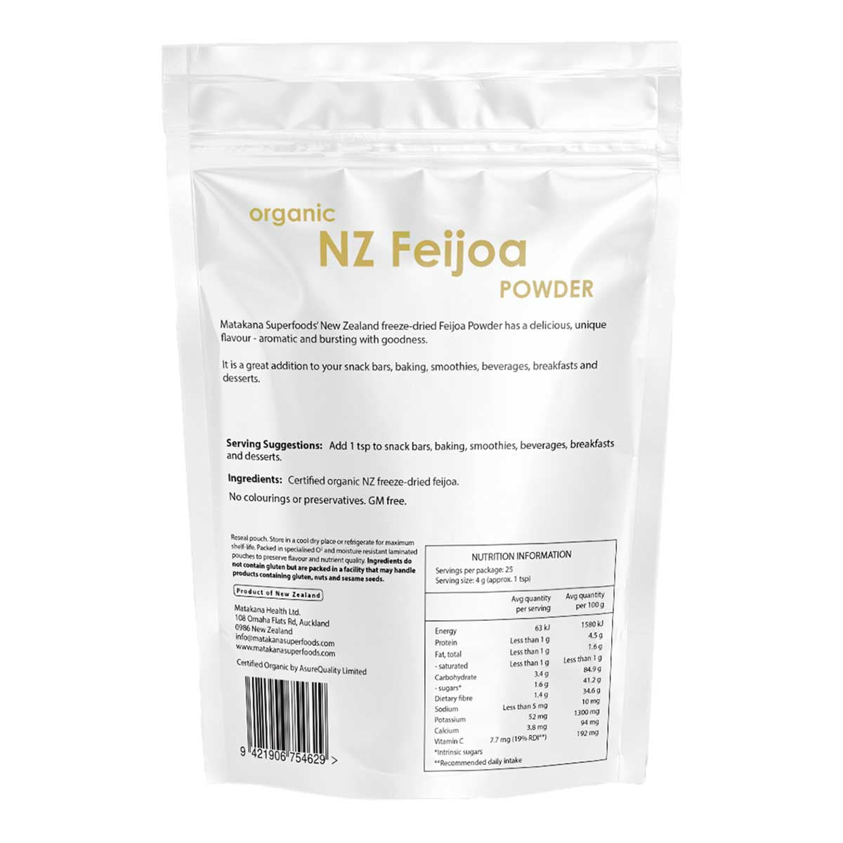 Matakana Superfoods Organic NZ Feijoa Powder _2
