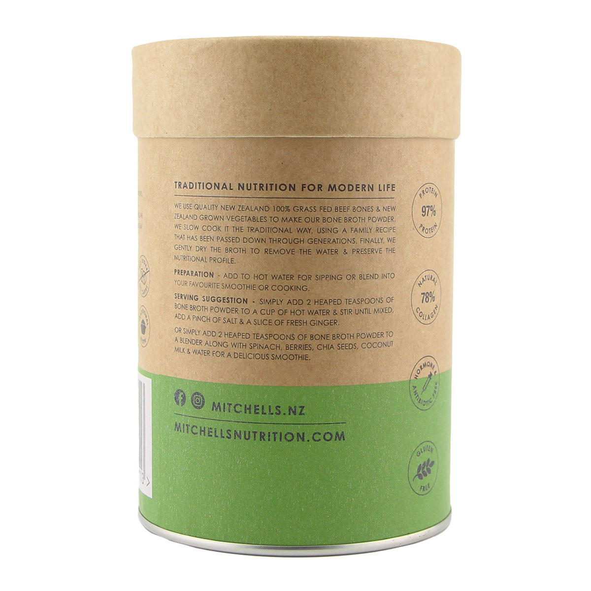 Mitchells Nutrition Limited Grass Fed Bone Broth Powder_4