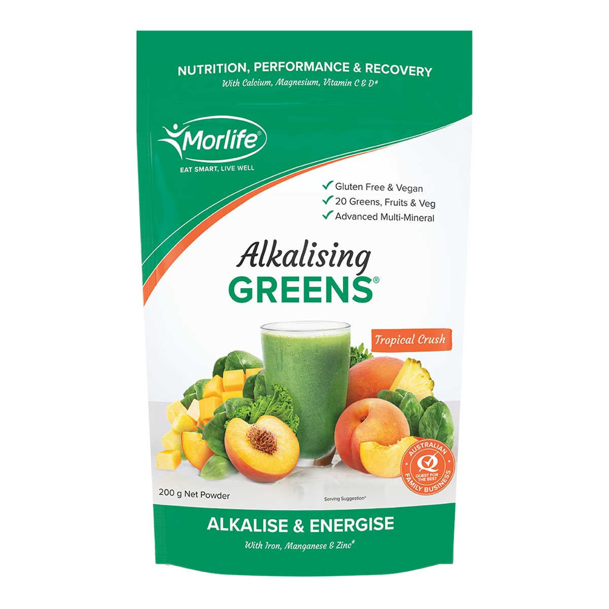 Morlife Alkalising Greens Tropical Crush_1