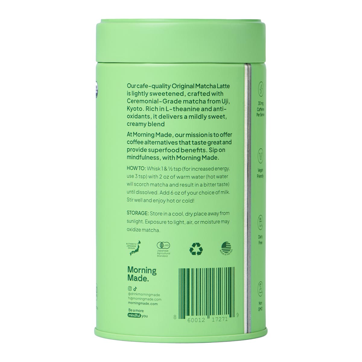 Morning Made Matcha Latte - Sweetened Blend_2