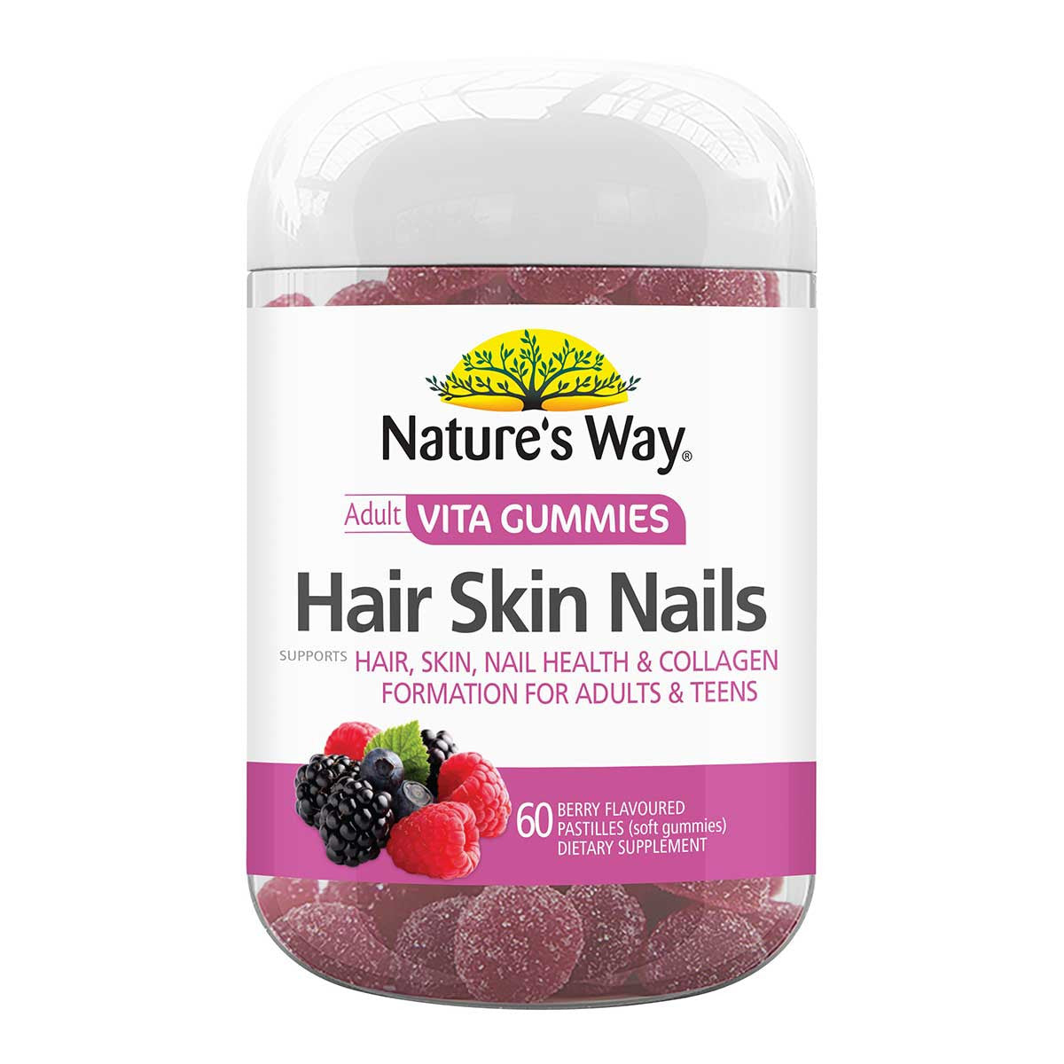 Nature's Way Adult Vita Gummies Hair Skin & Nails _1