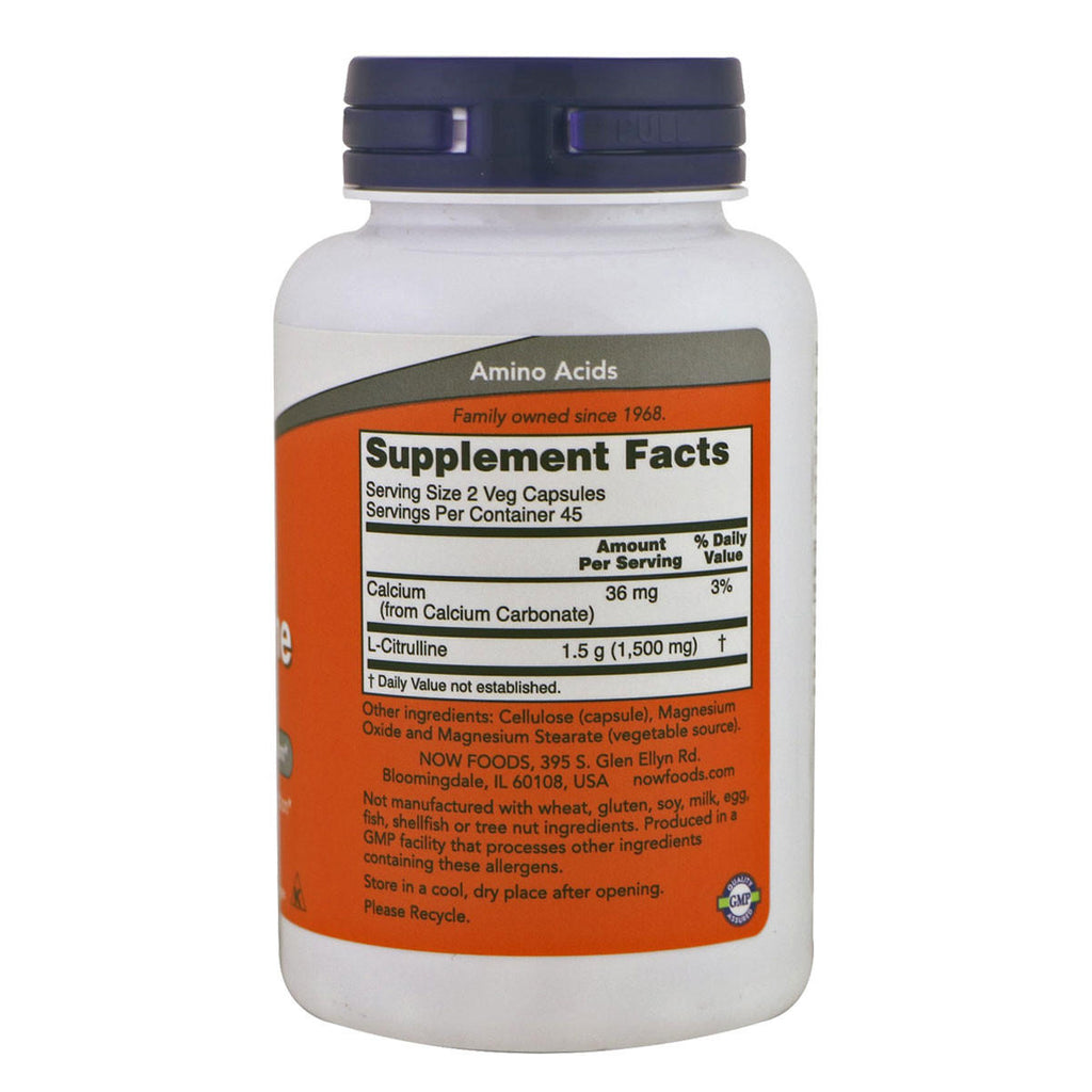 NOW foods L-Citrulline 750mg_2