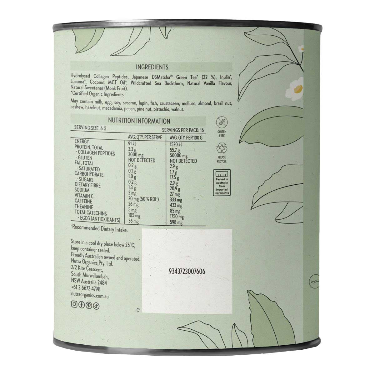 Nutra Organics Collagen Matcha Latte _3