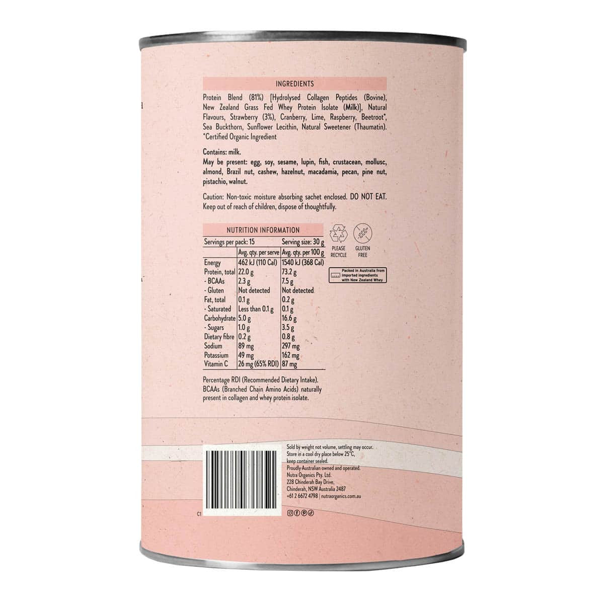 Nutra Organics Protein Water - Berry Bliss _3