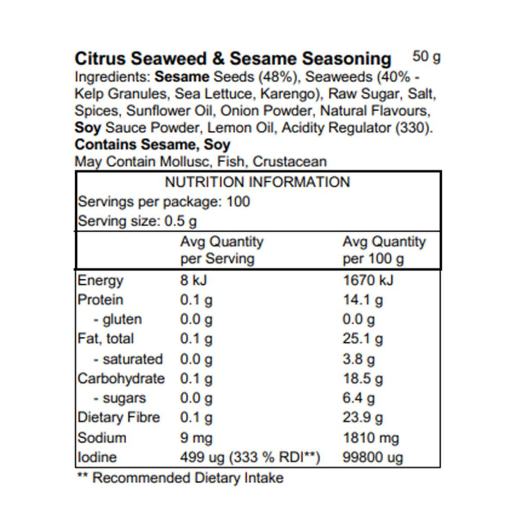 Pacific Harvest Citrus Seaweed & Sesame Seasoning _3