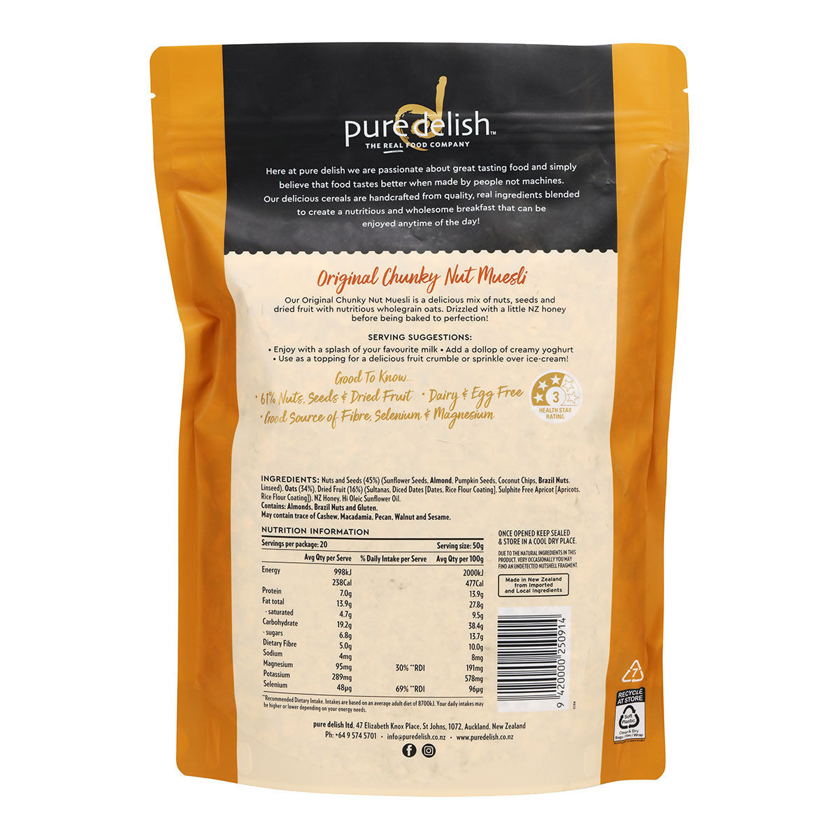 Pure Delish Original Chunky Nut Muesli _2