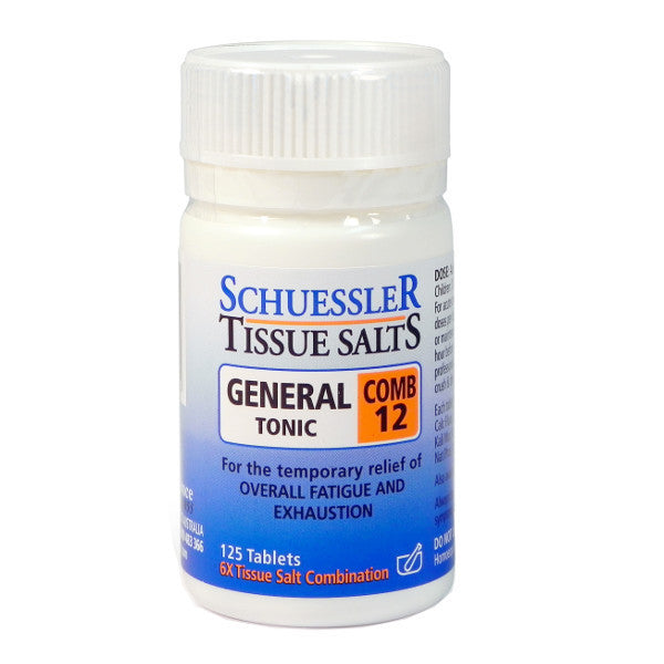 Schuessler Tissue Salts Combination 12 - General Tonic Tablets_1