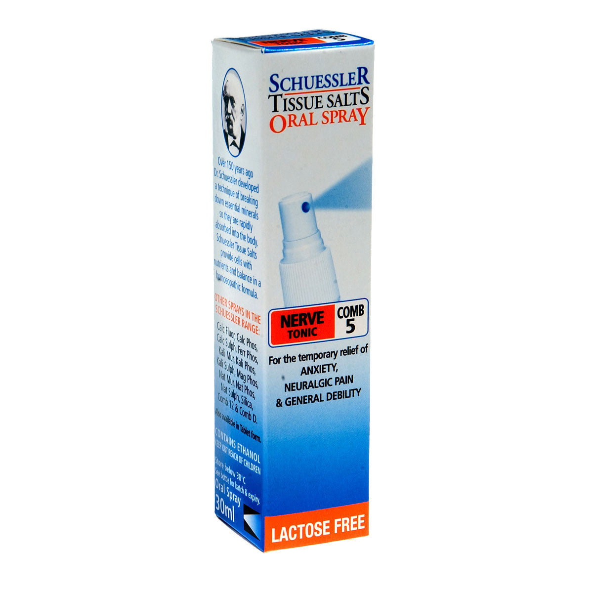 Schuessler Tissue Salts Combination 5 - Nerve Tonic Spray_1