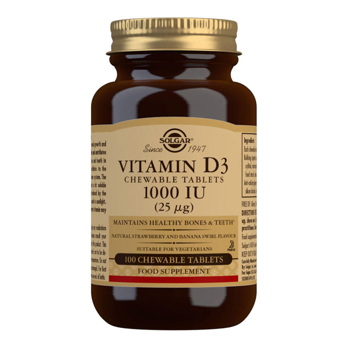 Solgar Vitamin D3 Chewable 1000iu_1