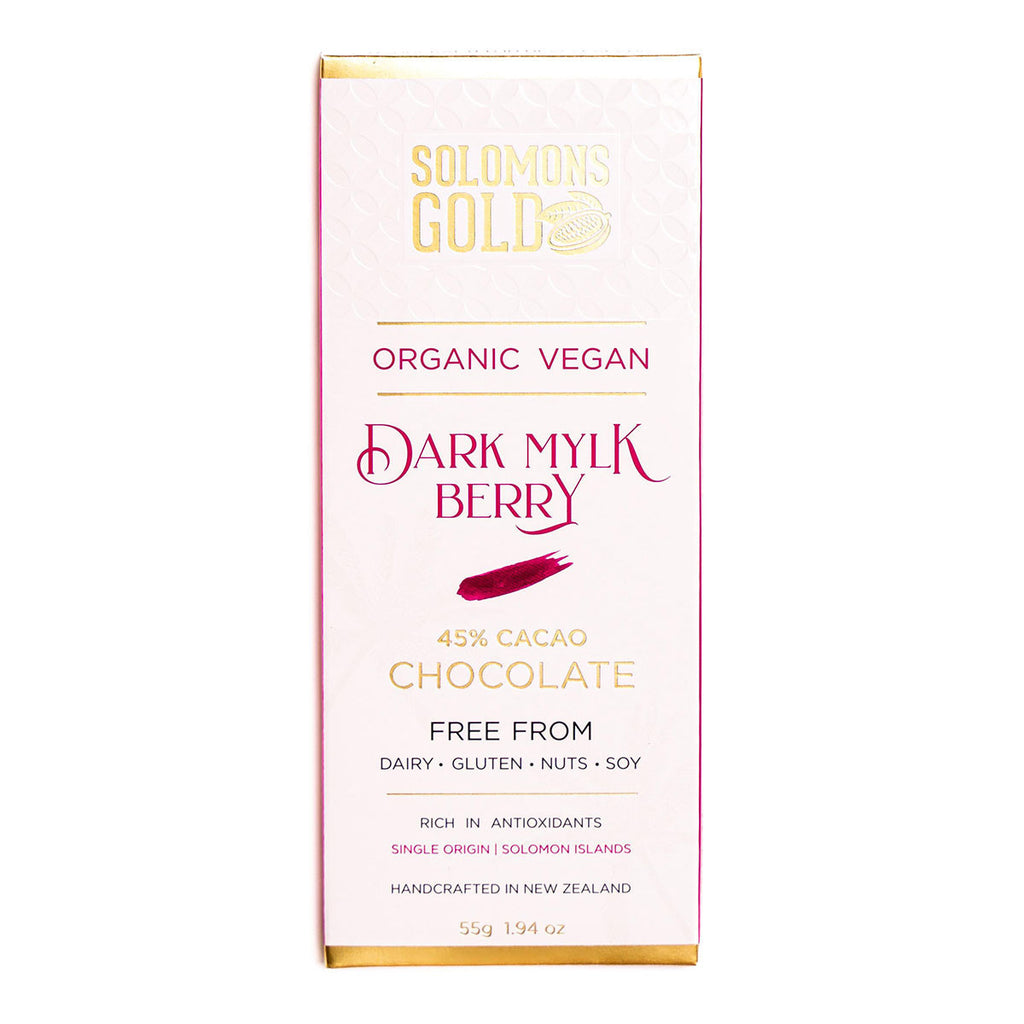 Solomons Gold Dark Mylk Berry 45% Cacao Chocolate _1