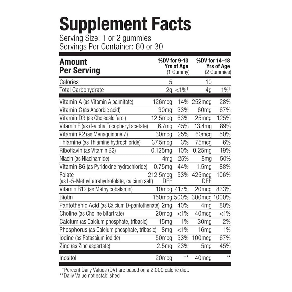 SUKU Vitamins Teen Boy Total Multi _4