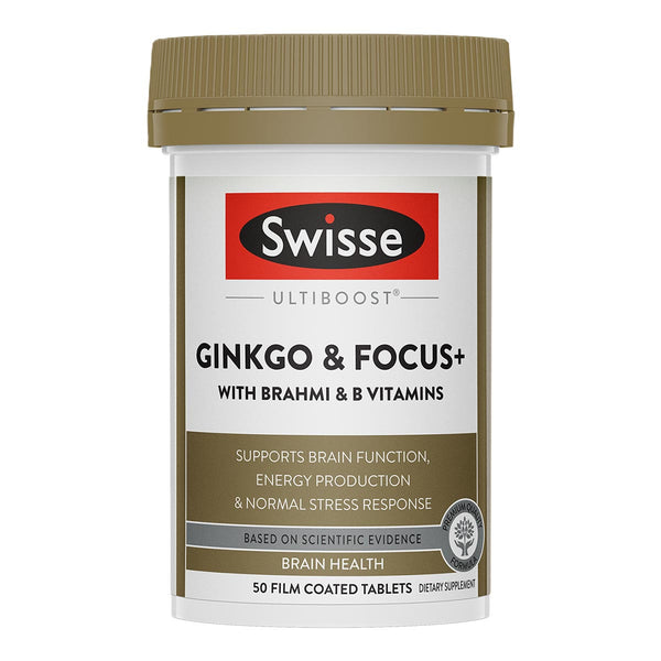 Ginkgo & Focus+ With Brahmi & B Vitamins