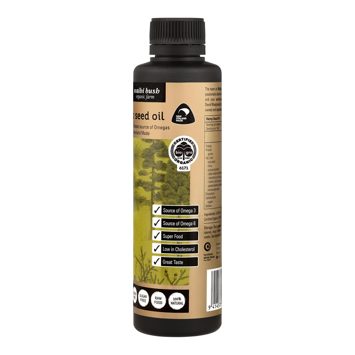 Waihi Bush Certified Organic Hemp Seed Oil _3