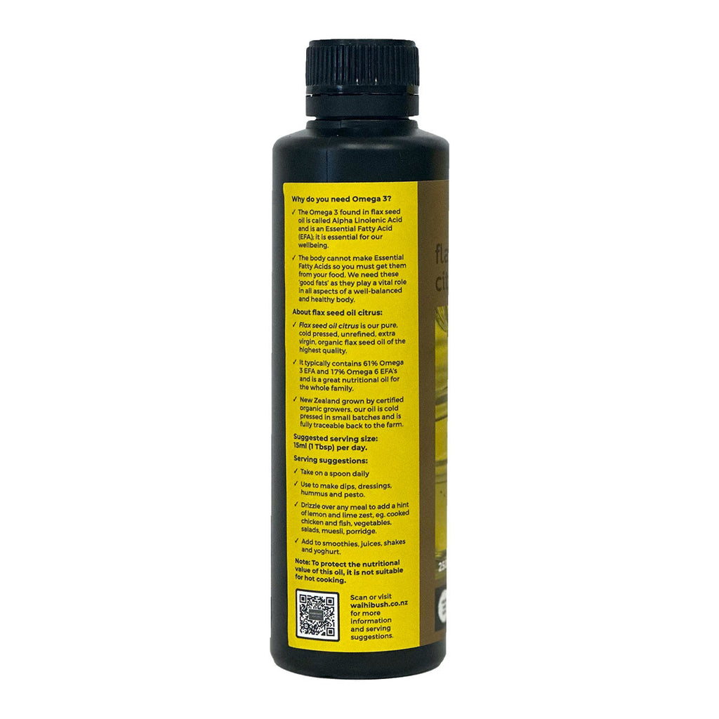 Waihi Bush Flax Seed Oil Citrus _2