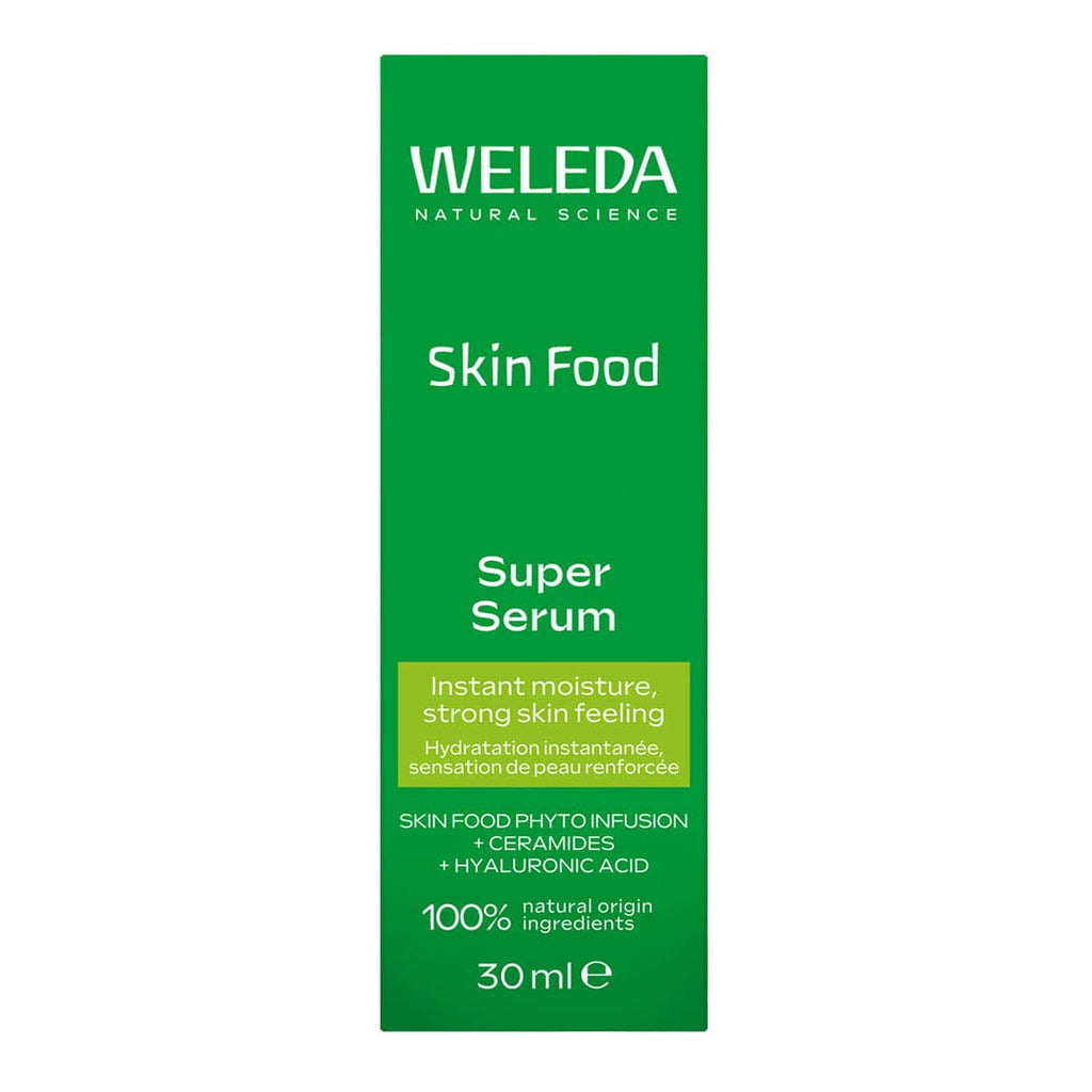 Weleda Skin Food Super Serum packaging on a white background