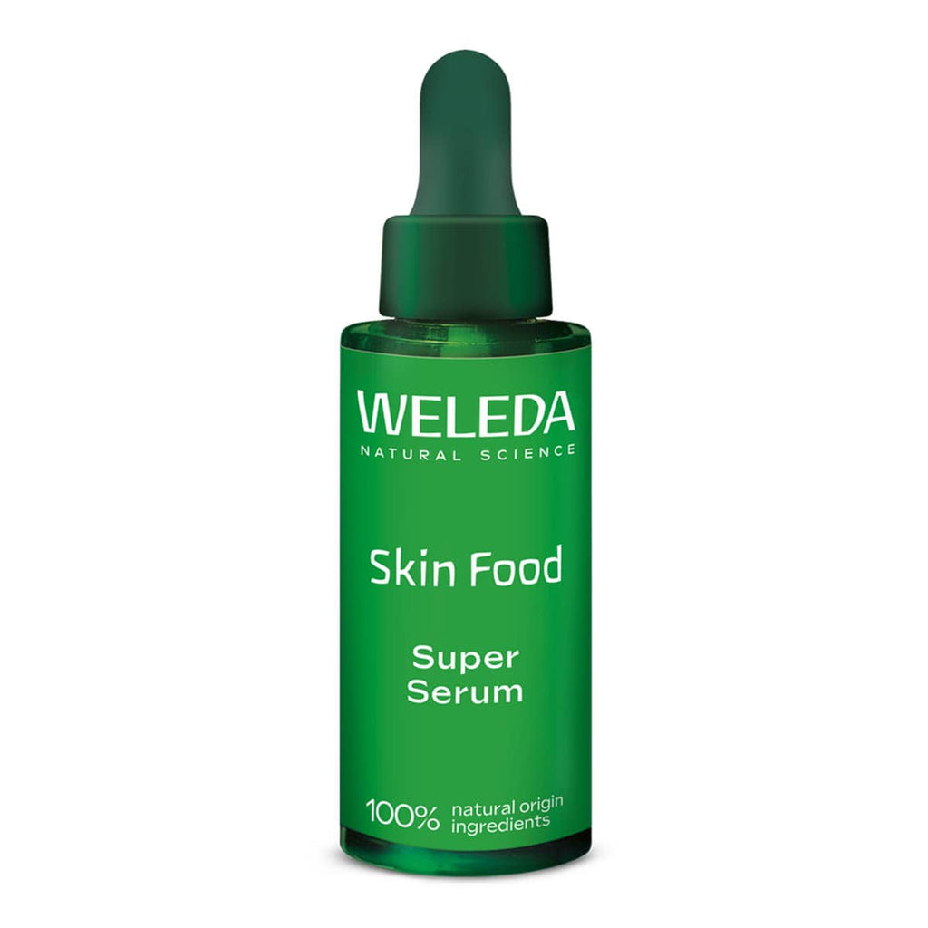 Weleda Skin Food Super Serum bottle on a white background