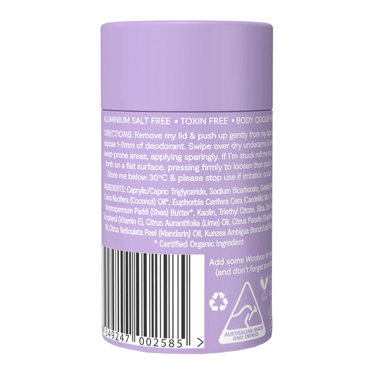 Woohoo! Natural Deodorant & Anti-Chafe Stick - Pop _2